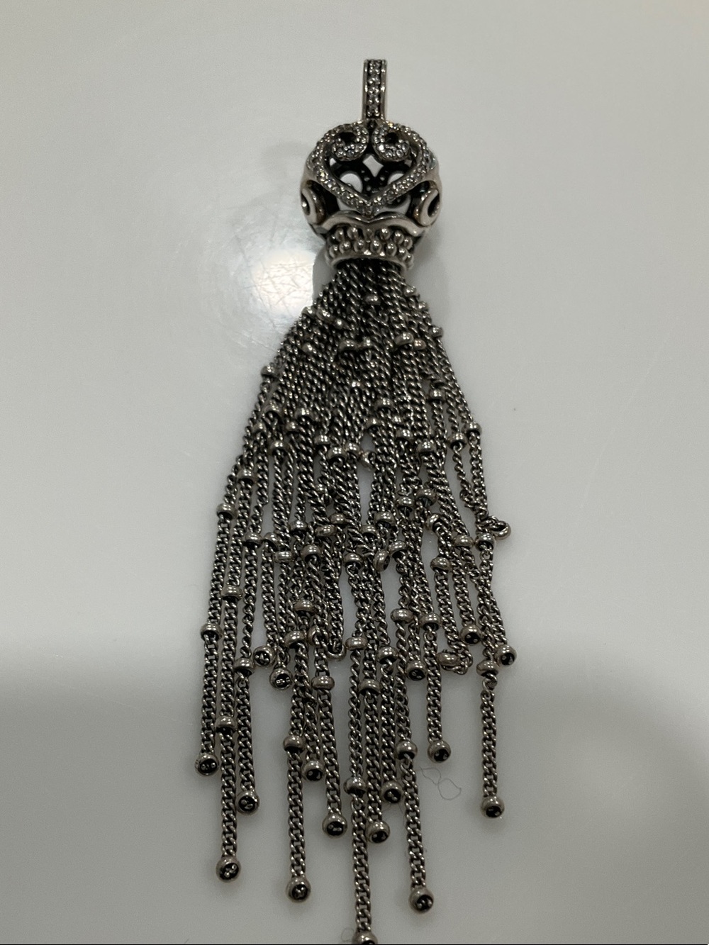 Pandora Silver Tassel Charm Pendant